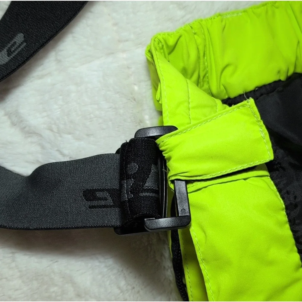 Phibee Kids Snow Bib Pants Yellow Waterproof Lined Size 116/122 Winter Sports
